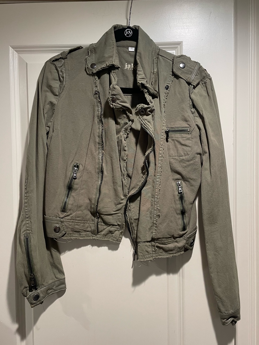 Olive Green Jakett New York Moto Jacket